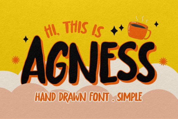 Agness: A Quirky Hand-Drawn Sans Serif Font for Creative Crafters