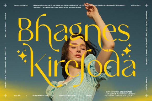 Bhagnes Kirefoda: A Serif Font Crafted for Editorial Storytelling