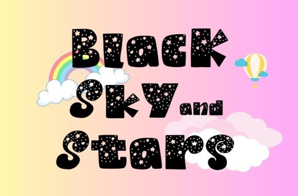 Black Sky and Stars: A Handwritten Typeface for Modern Web Design