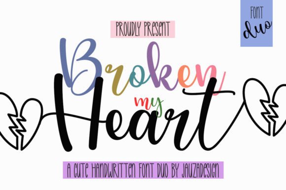 Broken My Heart: A Handwritten Typeface for Editorial Warmth