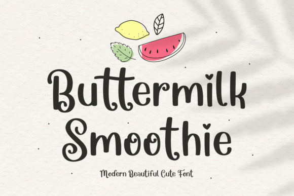 Buttermilk Smoothie Typeface for Engaging Brand Content