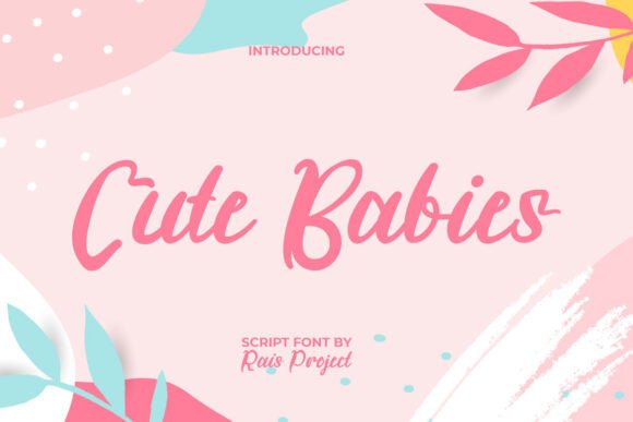 Cute Babies Font: A Calligraphic Script Typeface for Modern Web Design