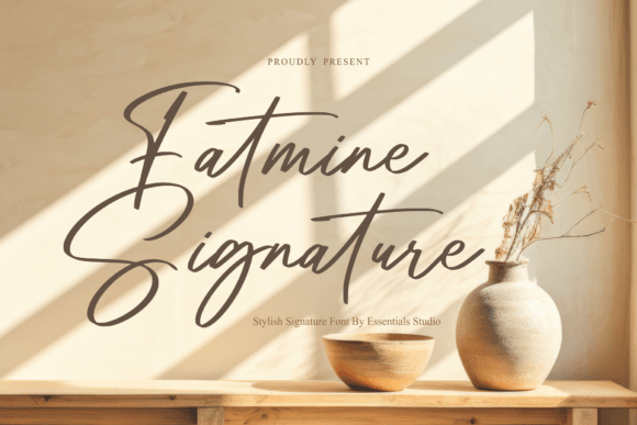 Fatmine Signature Adds Elegant Flow to Web Typography