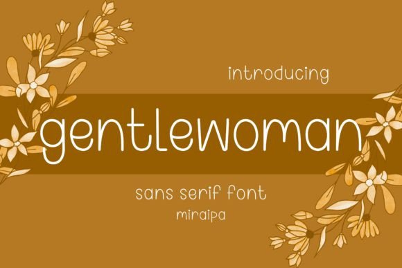 Gentlewoman: A Handwritten Sans Serif Typeface for Polished Digital Branding