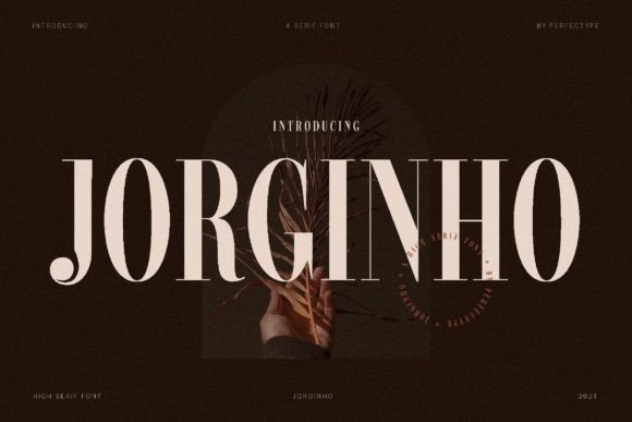 Jorginho Brings a Natural Serif Charm to Handmade Labels and Printables
