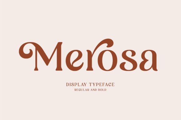 Merosa: A Display Serif Typeface for Bold Digital Design