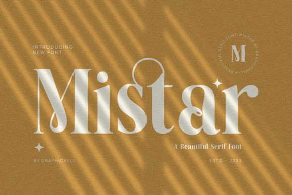 Mistar Serif Font: A refined typeface for brand-driven marketing visuals