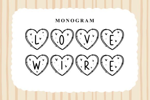 Monogram Love Wire: A Display Font That Elevates Brand Storytelling