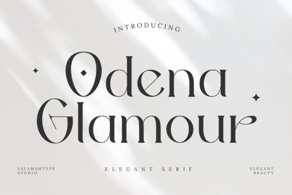 Odena Glamour: Testing This Serif Font in a Real Website Layout