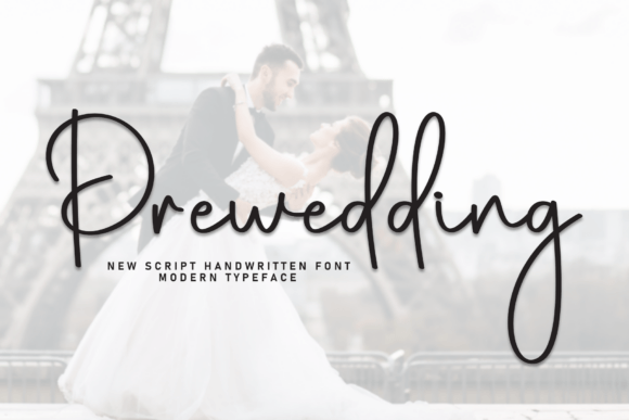 Prewedding Font: A Handwritten Typeface for Editorial Elegance