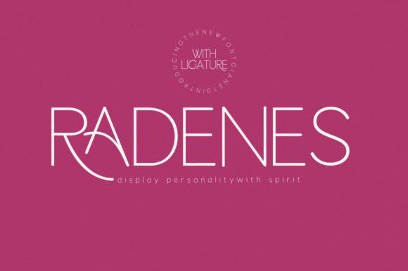 Radenes: A Refined Sans Serif Font for Editorial Design