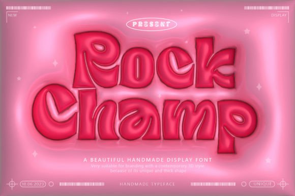 Rock Champ: A Bold Serif Font That Commands Attention in Campaign Design