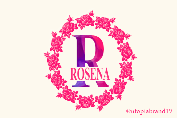 Rosena Monogram: A Decorative Font for Handmade Branding