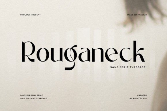 Rouganeck: A Sans Serif With Grit, Grace, and Real Project Potential