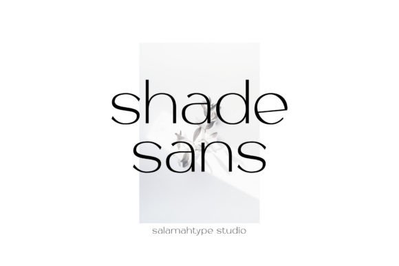 Shade Sans: A Clean Sans Serif Font for Branding Work