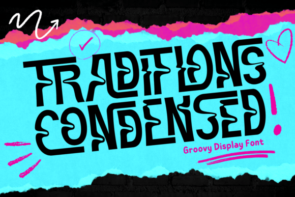 Traditions Condensed Font for Web Design Projects