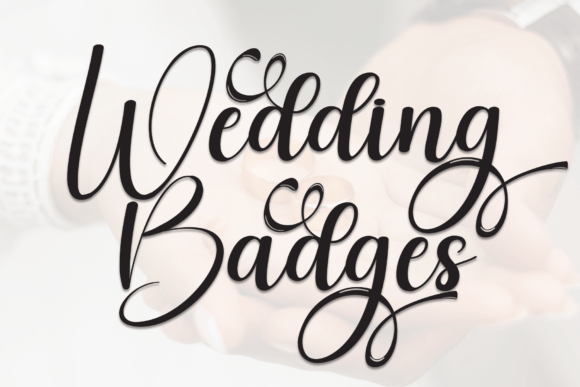 Wedding Badges: A Script Font That Brings Elegance to Web Design