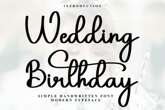 Wedding Birhday Font: A Festive Typeface for Scroll-Stopping Marketing Visuals