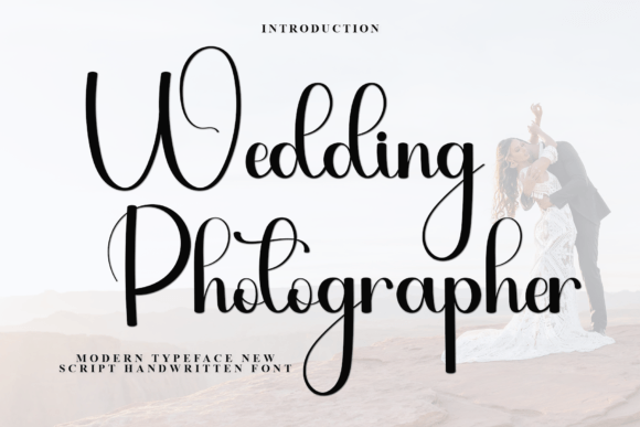 Wedding Photographer Font: A Handwritten Script Typeface for Editorial Design