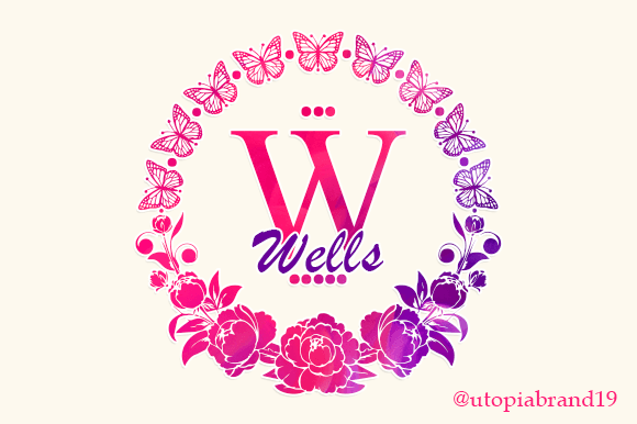 Wells Monogram: A Decorative Font That Elevates Your Small Business Brand