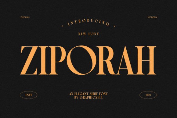 Ziporah: An Elegant Serif Typeface for Modern Branding